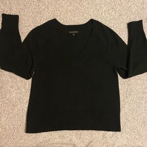 Banana Republic Black V-Neck Sweater